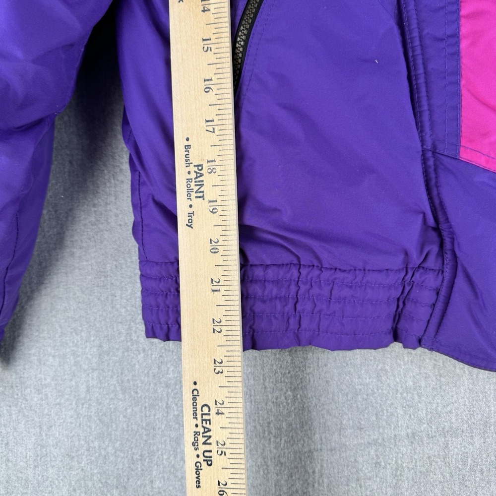 Vintage Helly Hansen Europa Ski Jacket Purple Pink Sz 12 Made Korea 90s - Picture 10 of 16